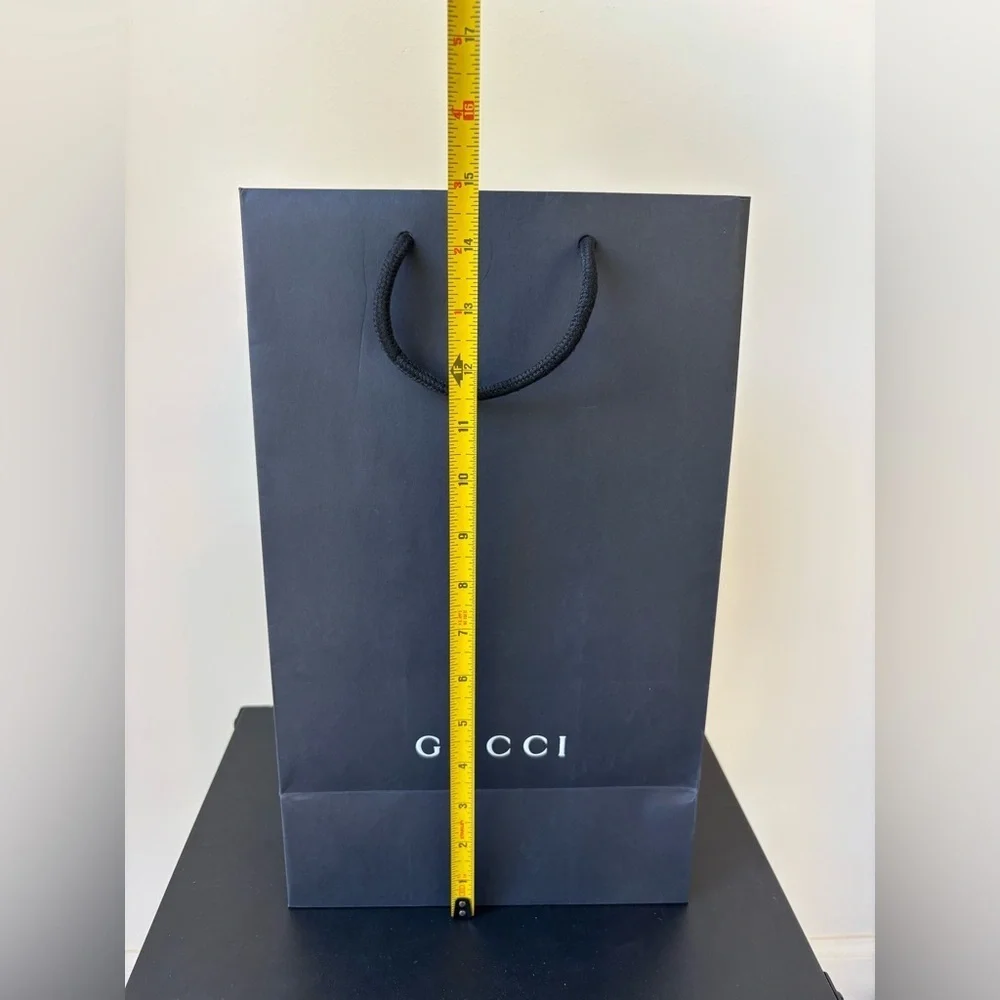 Black Gucci gift bag